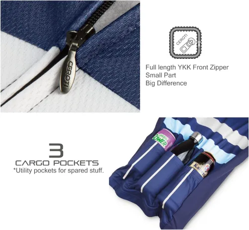 Miniatura 5 de CEROTIPOLARSnugFitCyclingBikeJerseysFleeced,FallWinterLongSleeveBicycleJackets