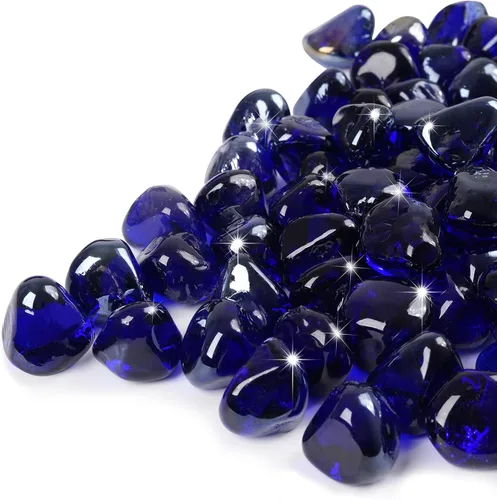 Miniatura 12 de GASPRO - Diamantes de cristal de fuego de 10 libras - Cristal de fuego transparente de 1 pulgada para fogatas de propano, rocas de cristal