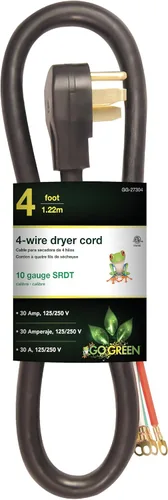 Miniatura 13 de Go Green Power GG-27004 cable de alimentación para estufa de 4 pies, 3 cables, 30 amperios
