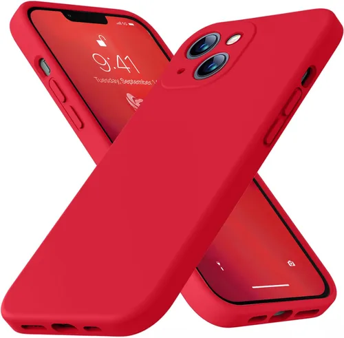 Miniatura 43 de Funda compatible con iPhone 13 de 6.1 pulgadas, de silicona líquida premium [forro de microfibra suave antiarañazos], goma de gel, protección Uva