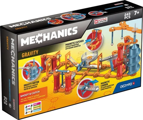 Miniatura 12 de Geomag Gravity Classic Mechanics - Juguetes magnéticos para niños a partir de 8 años, 153 imanes educativos STEM para niños, bloques magnéticos