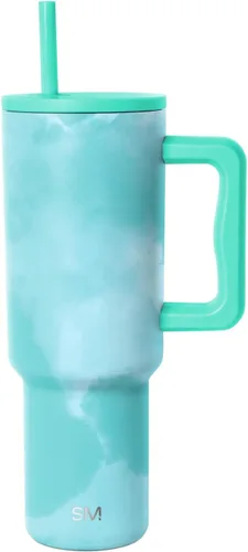 Miniatura 20 de Simple Modern Vaso Trek de 40 oz con Asa y Tapa con Pajilla Vaso de Viaje Aislado de Acero Inoxidable Apto para Portavasos Slumberland