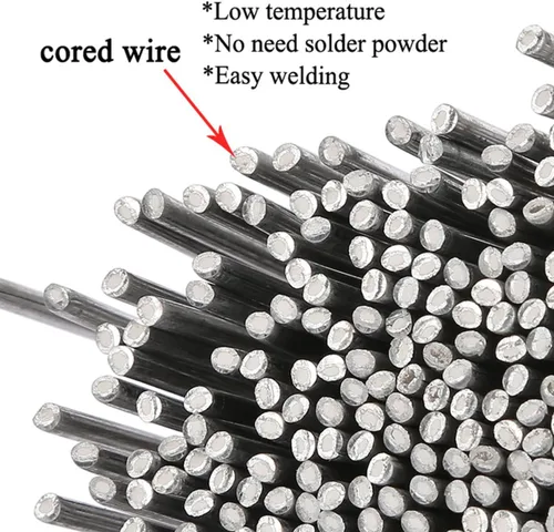 Miniatura 2 de Alambre de soldadura universal de metal de 1.6 mma, alambre de soldadura de núcleo de fundente, solución de fusión fácil de baja temperatura