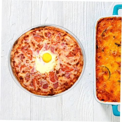 Miniatura 9 de Luxshiny Bandeja perforada multifuncional para pizza ventilada para distribución uniforme del calor para cocina casera y pizza casera