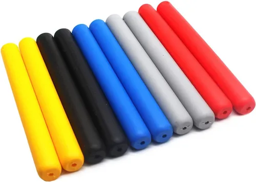 Miniatura 2 de 2 empuñaduras de baqueta, cómodas asas antideslizantes, kits de percusión para ejercicio de batería (negro)