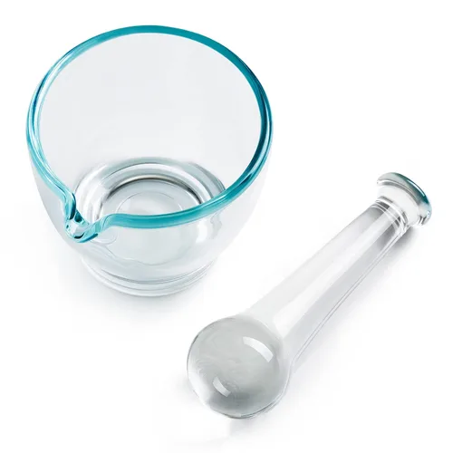 Miniatura 6 de Ultrassist Cuenco de cristal del mortero y de la mano de mortero de 4oz, amoladora y mezclador de la medicina para la farmacia o el laboratorio