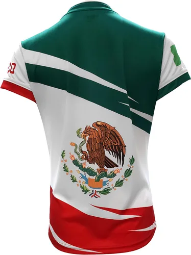 Miniatura 4 de Mexico Jersey Arza - Diseño para mujer con cuello en V, color verde, blanco, rojo