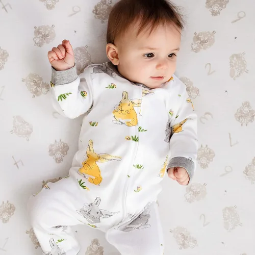 Miniatura 30 de Burt's Bees Baby - Pijama de una pieza para bebé, mameluco para dormir y jugar, algodón 100% orgánico, cremallera frontal