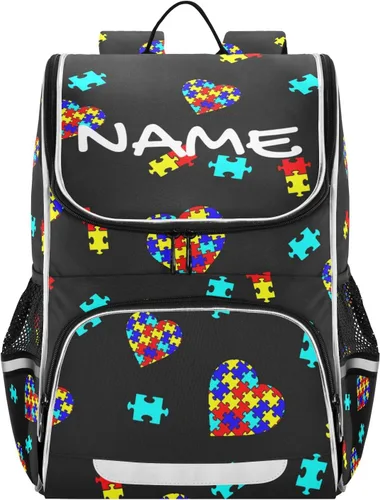 Mochila con tira reflectante para niños y niñas, bolsa de escuela primaria, correa extraíble para el pecho, autismo, Bolsa de libros para