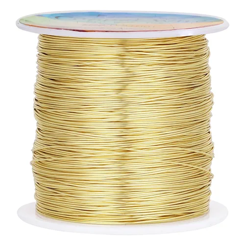 Miniatura 25 de Alambres de cobre resistentes al deslustre de 65.6 pies, alambre de cobre para electrocultura en jardinería, alambre de cobre de calibre 16, cables
