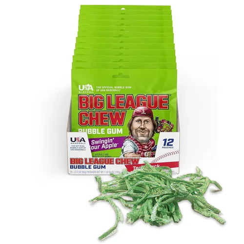 Miniatura 9 de Big League Chew Big Rally Blue - Goma de mascar de frambuesa azul intenso Perfecto para juegos de béisbol, equipos, concesiones, fiestas y más