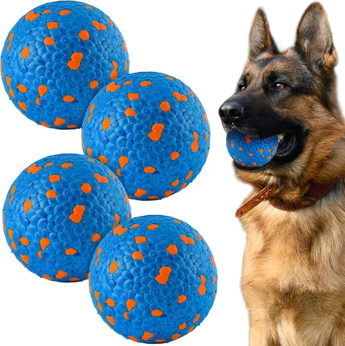 Miniatura 15 de FUSOTO 3 pelotas de tenis duraderas para perros masticadores agresivos, para perros grandes, medianos y pequeños