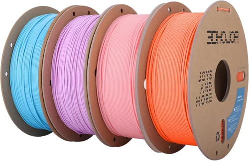 Miniatura 45 de 3DHoJor PLA+ 3D Printer Filament Bundle, Multicolor PLA+ Filament 1.75mm, Vacuum Packed, 0.25kg*8 Pack, 2kg Total, Black+Bone