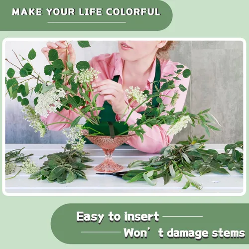 Miniatura 6 de Espuma Floral Grande Redonda de 6 Pulgadas SUPKING, Espuma de Flores 4 Piezas, Espuma de Florista, Bloques de Espuma Húmeda y Seca, Verde