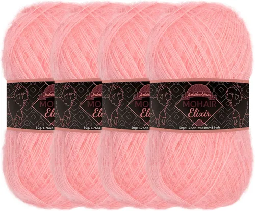 Miniatura 40 de JubileeYarn Mohair Elixir Yarn - 50g/Skein Baby Wool Blend - Cosmopolitan - 1 Skein