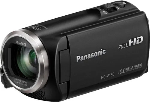 Panasonic HC-V180K. Videocámara Full HD con zoom óptico de 50x estabilizado (Negro)