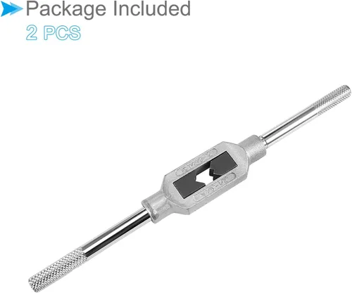 Miniatura 5 de Mango de llave de grifo, ajuste M3-M12 W1/8-1/2 tamaño de grifos, aleación de zinc y acero al carbono, herramienta de mano de roscado ajustable