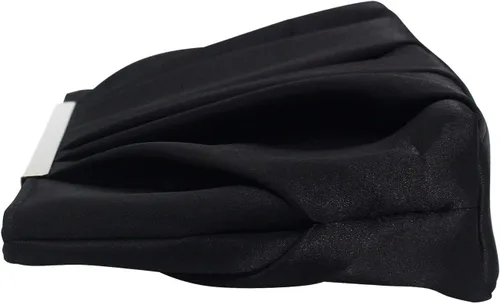 Miniatura 2 de Elegante bolso de noche plisado de satén para novia, fiesta, baile de graduación, banquete, bolso de hombro