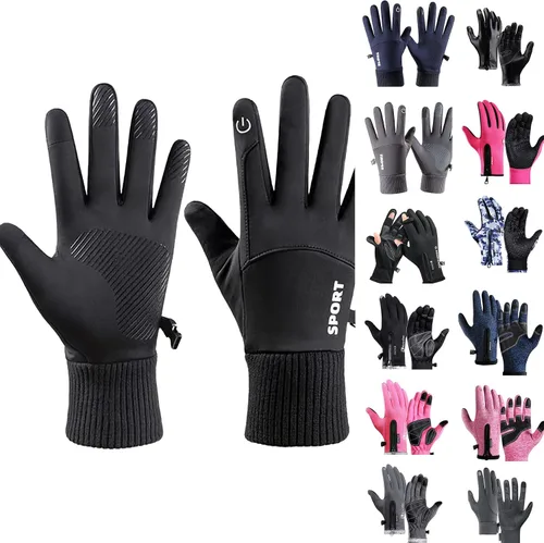 Guantes de esquí y nieve Guantes de snowboard de invierno para hombres y mujeres para clima frío, dedos táctiles, guantes de esquí de nieve