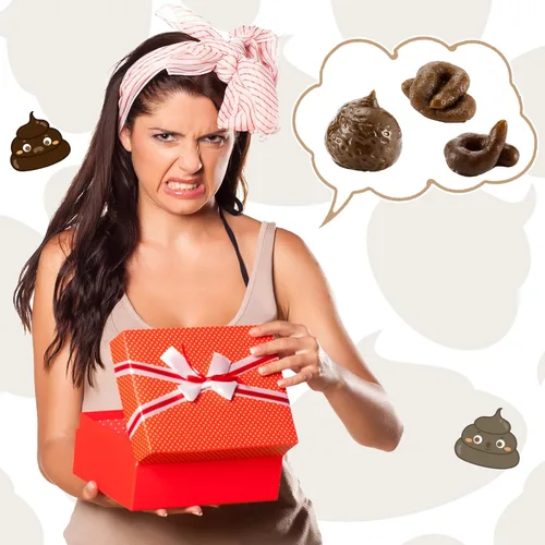 Miniatura 6 de Boao 8 piezas de caca falsa realista de perro falsa para adultos y práctica broma para Halloween, suministros de fiesta de broma del día