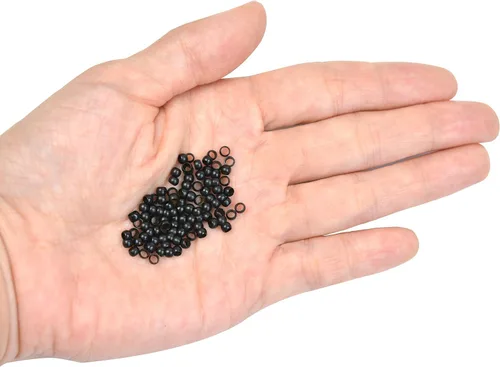 Miniatura 3 de Extensiones de cabello con microeslabones de 0.118 pulgadas, cuentas de micro anillos de cobre, nano cuentas para extensiones de cabello