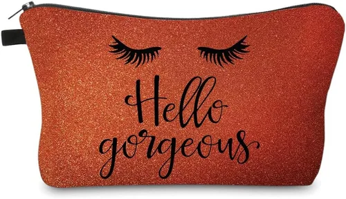 Miniatura 8 de Bolsa de maquillaje para bolso, bolsas de cosméticos para mujer, regalo inspirador para mujer, pequeña bolsa de cosméticos divertida, bolsa de viaje