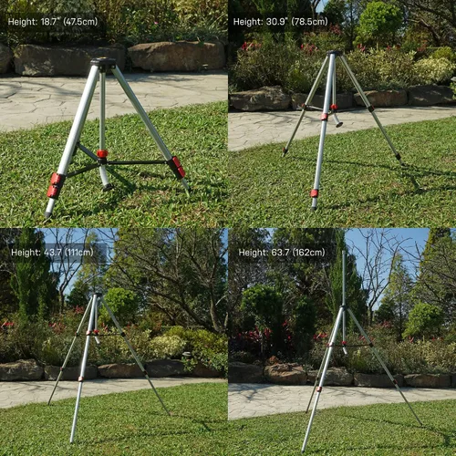 Miniatura 5 de Eden 94152 PRO - Trípode telescópico de peso pesado (5.37 libras) Aspersor de accionamiento turbo multipatrón, con kit de inicio de conexión rápida
