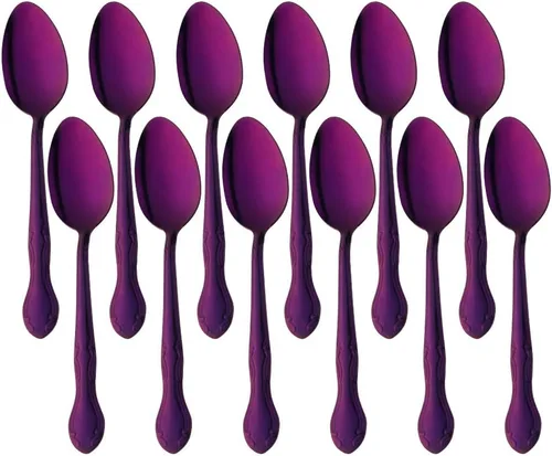 Miniatura 60 de Juego de 12 cucharas de café, mini cucharas de café, cucharas de espresso de acero inoxidable, cucharas pequeñas para postre, té, aperitivo, 4.6