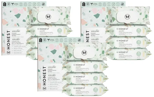 Miniatura 25 de The Honest Company - Toallitas limpiadoras para bebé con 99% de agua, respetuosas con el medioambiente, a base de plantas, hipoalergénicas