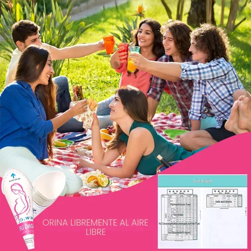 Miniatura 8 de JIURUN 30 unidades/50 unidades dispositivo desechable de orinación femenina, embudo portátil para orinar de pie desechable para mujeres, embudo