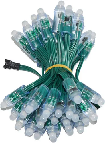 Miniatura 10 de Set de 5 luces LED individuales direccionables, de WESIRI, WS2811, para módulo de píxeles, impermeabilidad IP68, Negro