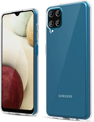Miniatura 240 de oakxco Funda para teléfono Samsung Galaxy A12 con agarre de silicona líquida, linda delgada fina suave cubierta de gel de goma TPU lisa para mujeres