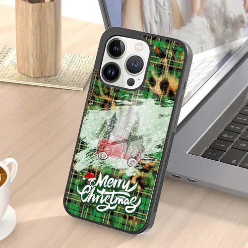 Miniatura 7 de Fundas de teléfono navideñas para niños, cubierta de silicona personalizada para iPhone 11, 12, 13, 14, 15, 16, 17 Pro Max Plus Mini X 7 8 SE