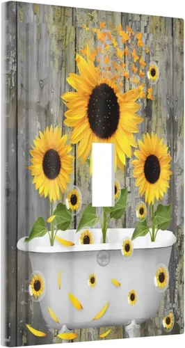 Miniatura 106 de Placa de pared de 1 cuadrilla, diseño de playa, océano, amanecer, mar, atardecer, cubierta de interruptor de luz en blanco, decorativo, sin