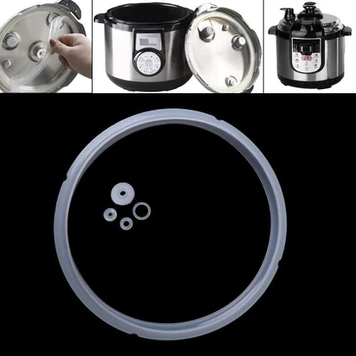 Miniatura 6 de Junta universal de silicona para ollas a presión eléctricas de 3-4L/10QT – Anillo de sellado de tapa resistente a altas temperaturas