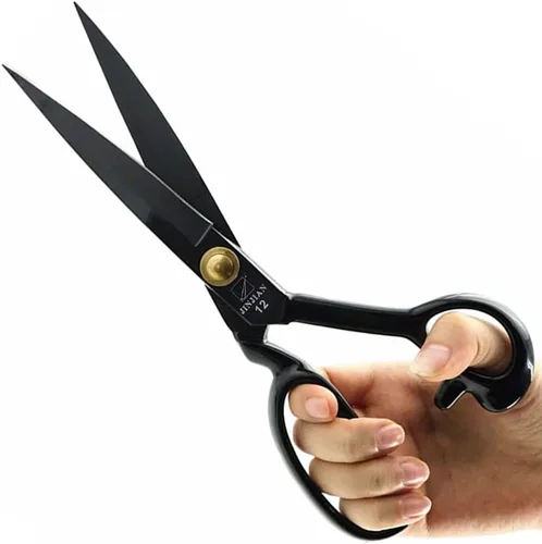 Miniatura 4 de Tijeras de costura, tijeras de costura de tela de 12 pulgadas, tijeras de alta resistencia, corte afilado para manualidades, sastrería, tijeras