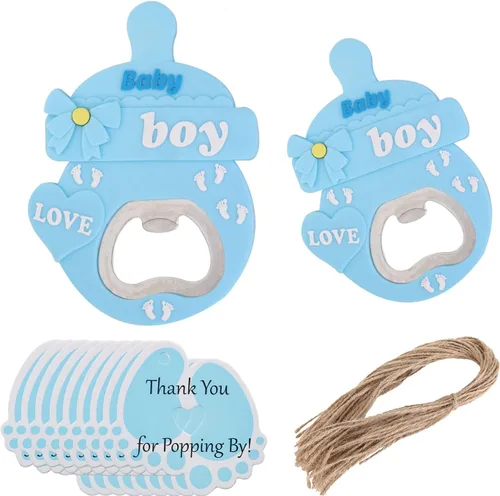 24 unidades de abrebotellas para bebé, regalo de baby shower, recuerdo de fiesta de baby shower, recuerdo/decoración, abridor de botellas de metal