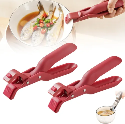 Miniatura 13 de Clip multiusos antiquemaduras para cocina, clip de silicona antideslizante con aislamiento térmico antiquemaduras, clip multifunción antiquemaduras