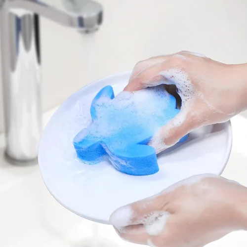 Miniatura 6 de Boao 16 esponjas absorbentes de aceite para bañera de hidromasaje, piscina y spa (tortuga, azul)