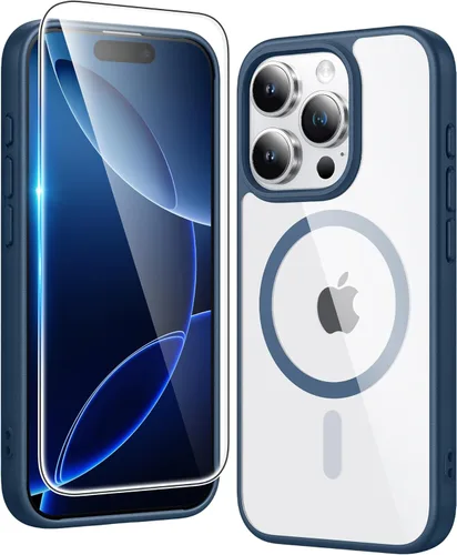 Miniatura 739 de FNTCASE Funda para iPhone 13 Pro-Max: Fundas magnéticas transparentes compatibles con Magsafe Slim anti amarillamiento protección contra caídas