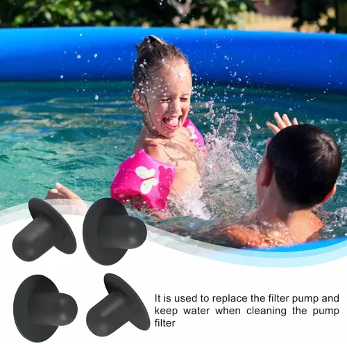 Miniatura 5 de Paquete de 4 tapones de repuesto para pared de piscina, tapones de tope, tapones de piscina, tapón de orificio para filtro de bomba de piscina