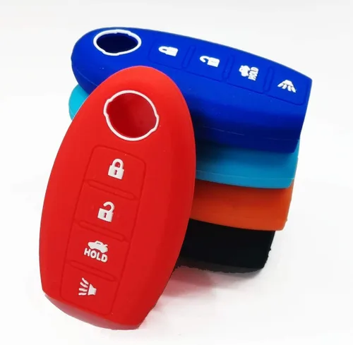 Miniatura 3 de Sillicone - Funda protectora para llave de coche, para Nissan Teana, Murano, Maxima, Pathfinder Rogue Versa 370Z, Sentra Altima, mando a distancia