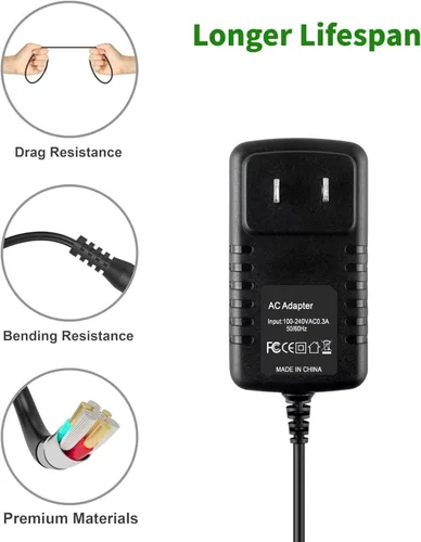 Miniatura 3 de Cargador adaptador de CA compatible con Casio CTK-2400 CTK-4400 CTK-2090 Cable de alimentación PSU