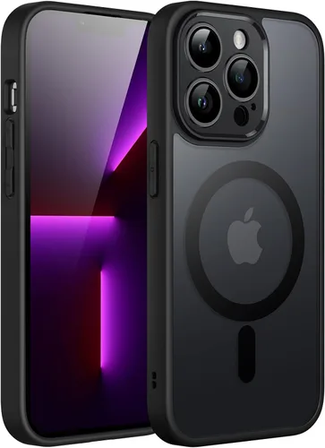Miniatura 20 de JETech Funda magnética para iPhone 13 de 6.1 pulgadas, compatible con MagSafe, translúcida mate, delgada, a prueba de golpes, color negro