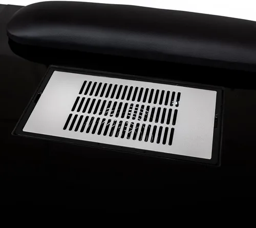 Miniatura 4 de DERMALOGIC Mesa de manicura Glass Glow Black II Salon Nail Table Salon Muebles y equipos, versión ligera