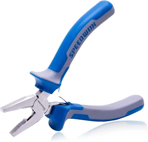Miniatura 8 de SPEEDWOX Alicates de punta fina con punta fina, alicates de punta larga con mandíbula dentada, cubierta protectora para fabricación de joyas, pesca