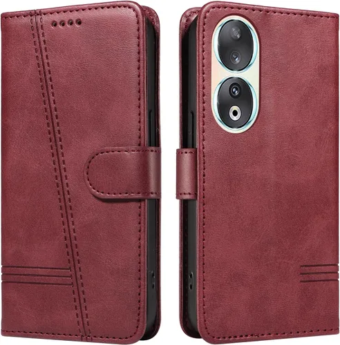 Miniatura 127 de Funda con tapa para Huawei Nova Lite 3, protección de 360 grados, a prueba de golpes, de piel sintética, con función atril y 3 ranuras
