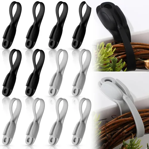 Miniatura 8 de Organizador de cables para electrodomésticos, organizador de silicona autoadhesivo para cocina, freidora de aire, tostadora, accesorios de Blanco
