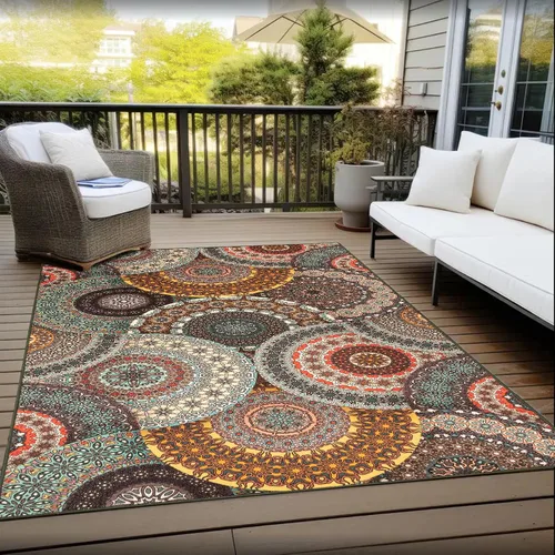 Miniatura 72 de SUPERIOR - Alfombra de interior y exterior, perfecta para patio, dormitorio, cocina, sala de estar, entrada, cuarto de juegos, guardería, cubierta