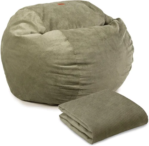 Miniatura 8 de CordaRoy's Funda para puf de felpilla tamaño Queen (el puf se vende por separado), selva tropical